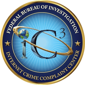 IC3 cybercrime reporting program badge